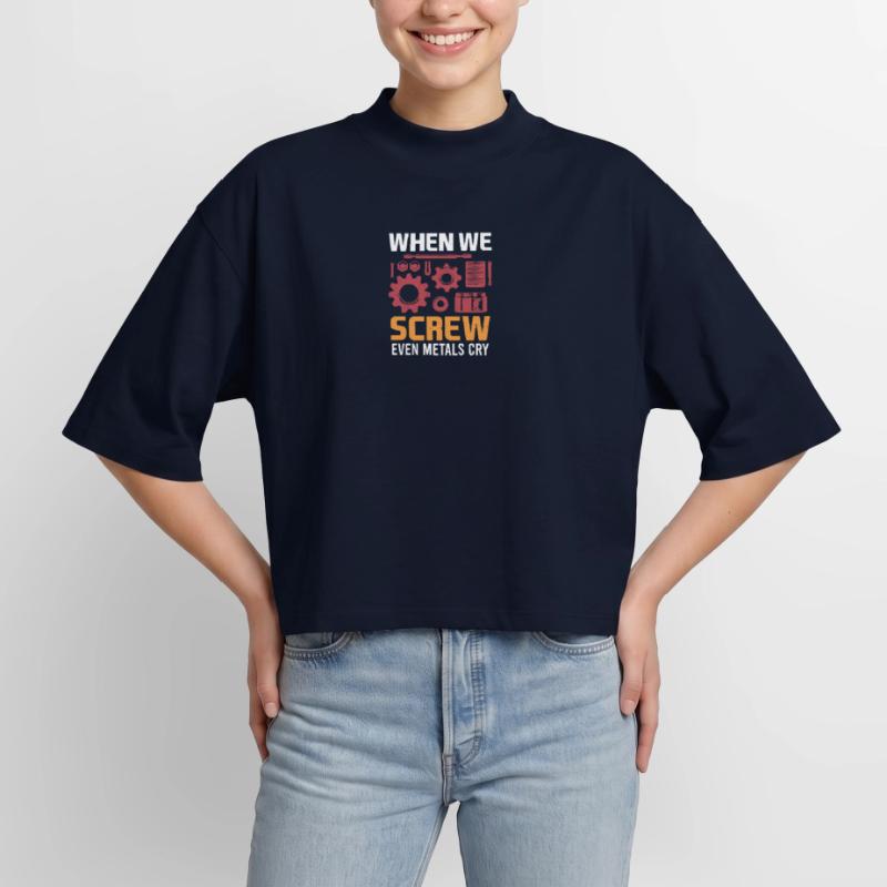 Mechanical Engineering Mechanical Engineer Boxy Women's Recycled 1/2 Sleeved T-Shirt by Stanley/Stella