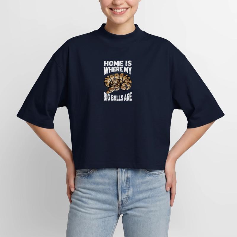 King Python Snakes Lover Terrarium Python Boxy Women's Recycled 1/2 Sleeved T-Shirt by Stanley/Stella