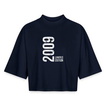 Limited Edition 2009 – 17th Anniversary - Boxy Women's Recycled 1/2 Sleeved T-Shirt by Stanley/Stella - navy - Front - AI Model Female 172 light (172cm)