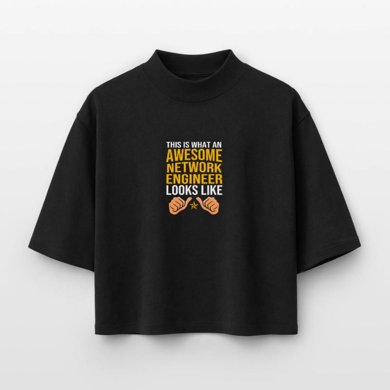 Network Engineer Programmer Computer Scientist Boxy Women's Recycled 1/2 Sleeved T-Shirt by Stanley/Stella