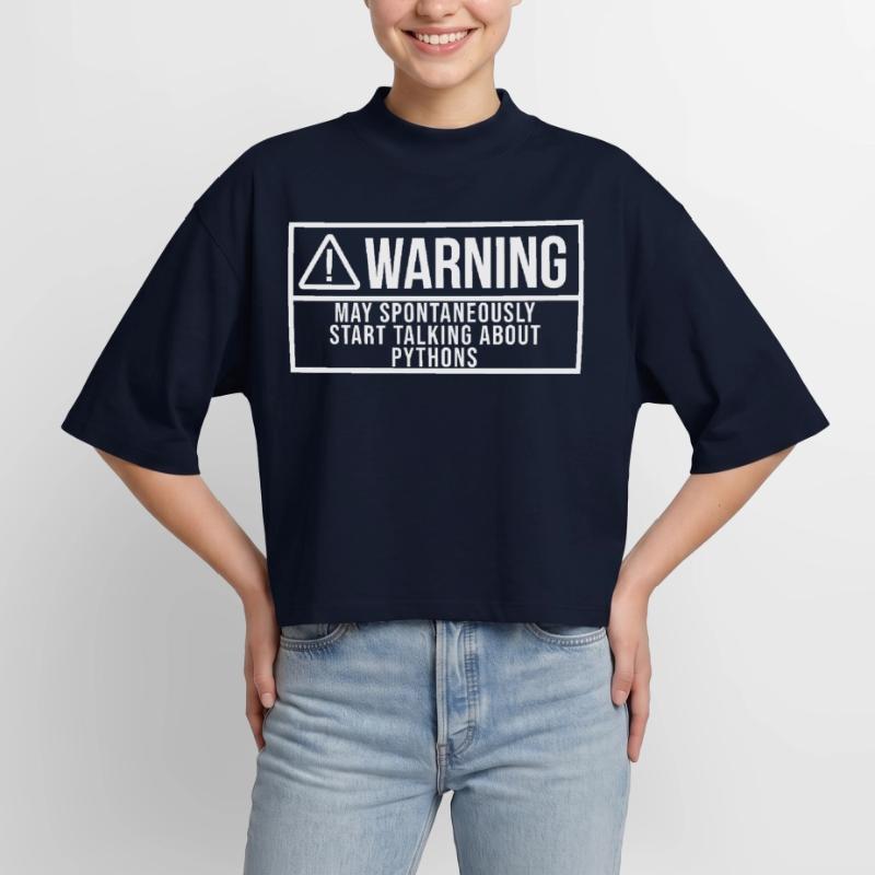 Python Boxy Frauen Recyceltes 1/2 Sleeved T-Shirt by Stanley/Stella