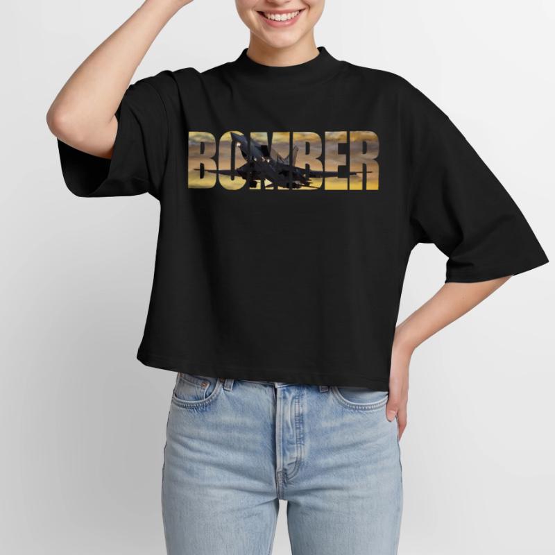 Bomber Tu-22 M3 Boxy Women's Recycled 1/2 Sleeved T-Shirt by Stanley/Stella