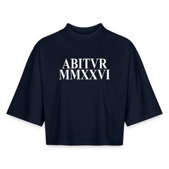 Abitur 2026 - Abitur - Roman numerals - Latin - Boxy Women's Recycled 1/2 Sleeved T-Shirt by Stanley/Stella - navy - Front - AI Model Female 172 light (172cm)