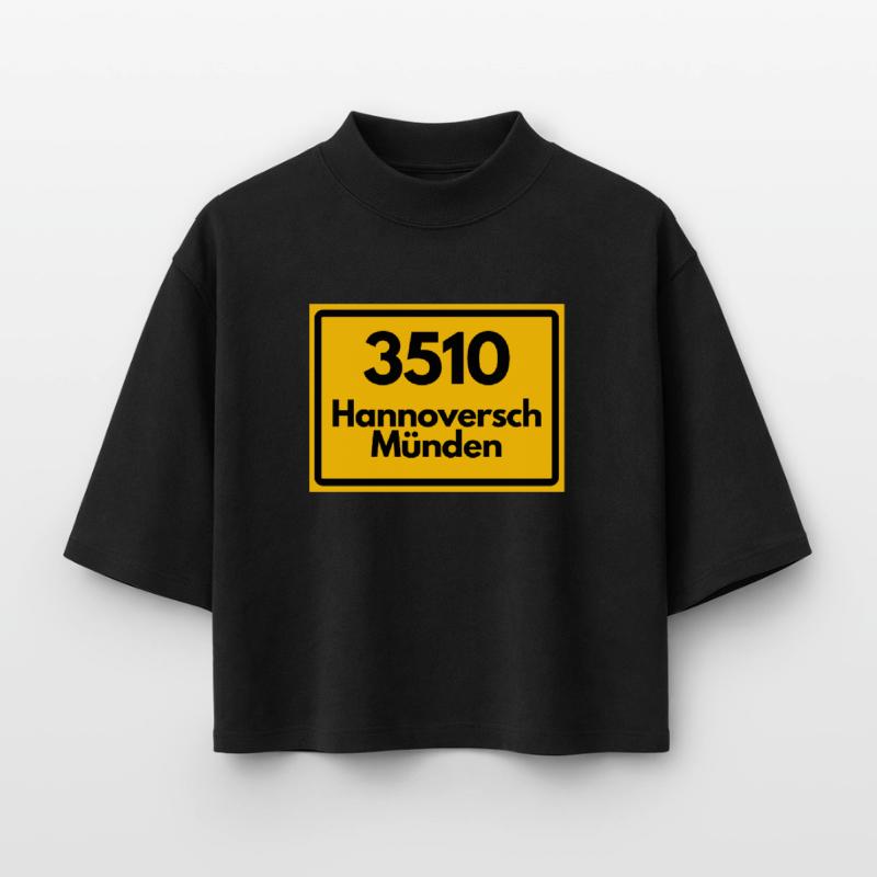 OLD POSTCODE ZIP CODE 3510 HANNOVERSCH MÜNDEN HANN Boxy Women's Recycled 1/2 Sleeved T-Shirt by Stanley/Stella