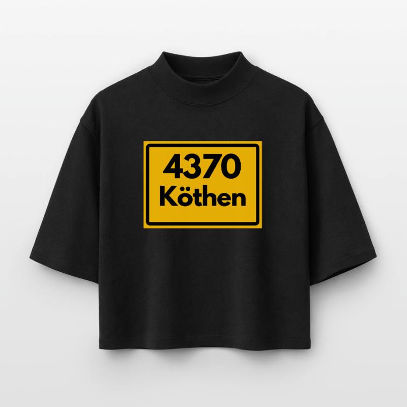 OLD POSTCODE ZIP CODE 4370 KÖTHEN HEIMATSTOLZ Boxy Women's Recycled 1/2 Sleeved T-Shirt by Stanley/Stella