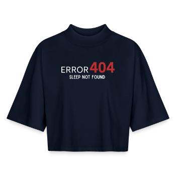 Error 404 Sleep Not Found – Pattern for Developers - Boxy Women's Recycled 1/2 Sleeved T-Shirt by Stanley/Stella - navy - Front - AI Model Female 172 light (172cm)
