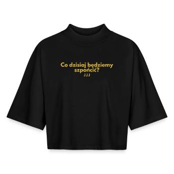 Was werden wir heute kratzen? - Boxy Frauen Recyceltes 1/2 Sleeved T-Shirt by Stanley/Stella - Schwarz - Vorne - AI Model Female 172 light (172cm)