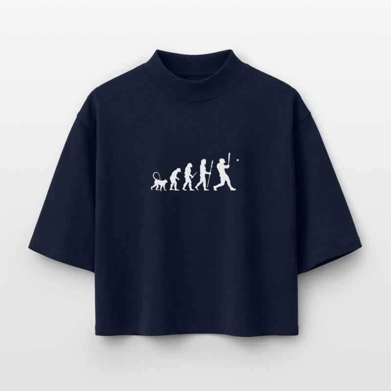 Évolution du baseball T-shirt femme coupe boxy recyclé manches mi-longues Stanley/Stella