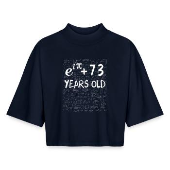 72. Geburtstag 72 Jahre Euler - Boxy Frauen Recyceltes 1/2 Sleeved T-Shirt by Stanley/Stella - Navy - Vorne - AI Model Female 172 light (172cm)