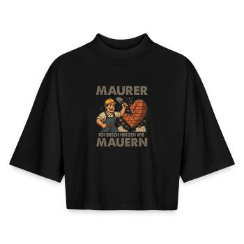 Mason Mason, Mason, Gift Idea, Mason, - Boxy Women's Recycled 1/2 Sleeved T-Shirt by Stanley/Stella - black - Front - AI Model Female 172 light (172cm)