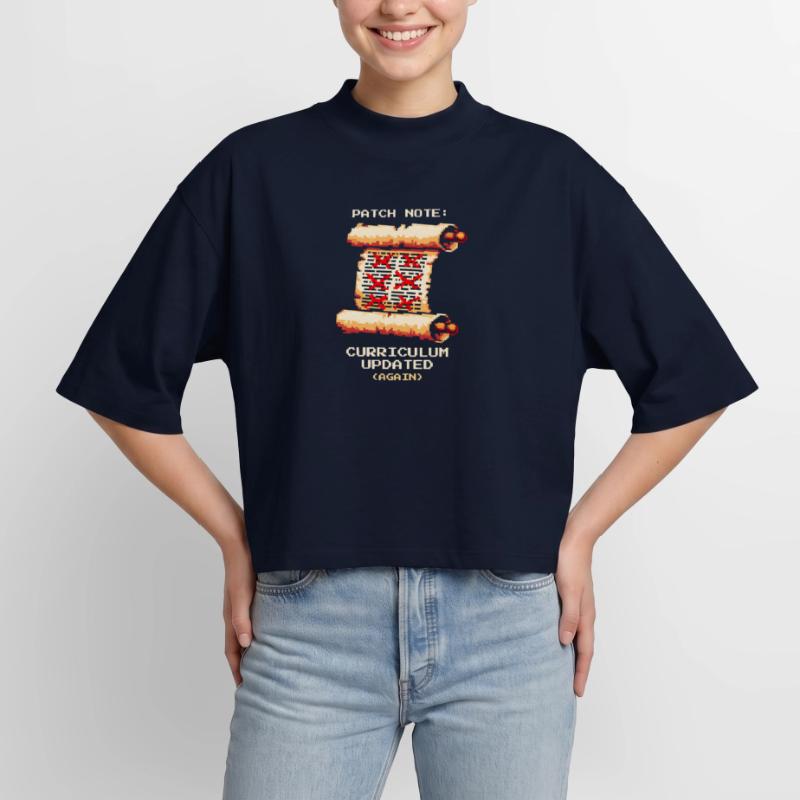 Patch Notes: Curriculum Updated | School humor Boxy Women's Recycled 1/2 Sleeved T-Shirt by Stanley/Stella