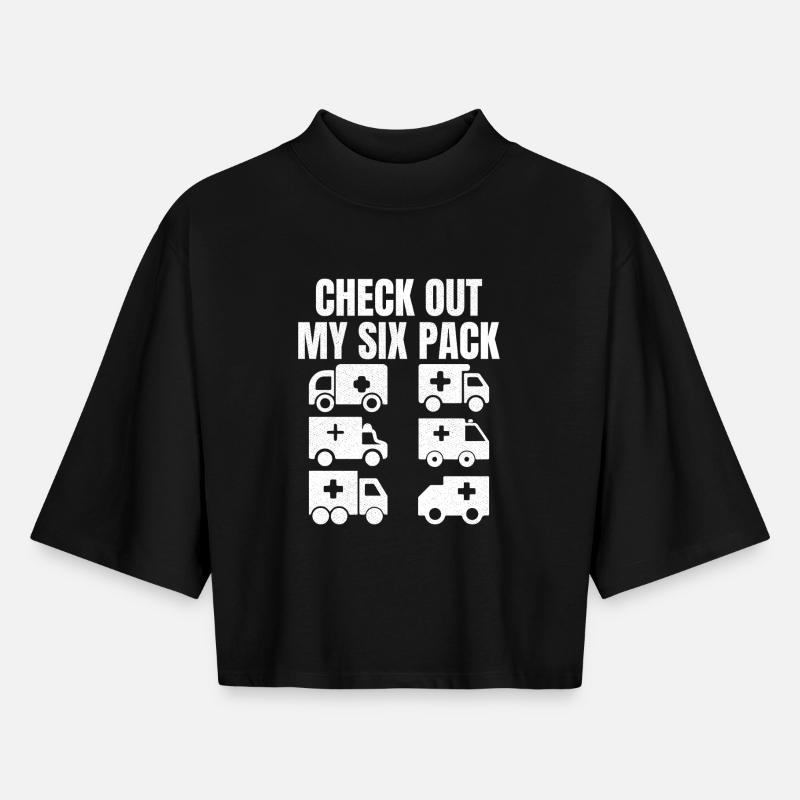 Check out my six pack - Boxy Frauen Recyceltes 1/2 Sleeved T-Shirt by Stanley/Stella - Schwarz