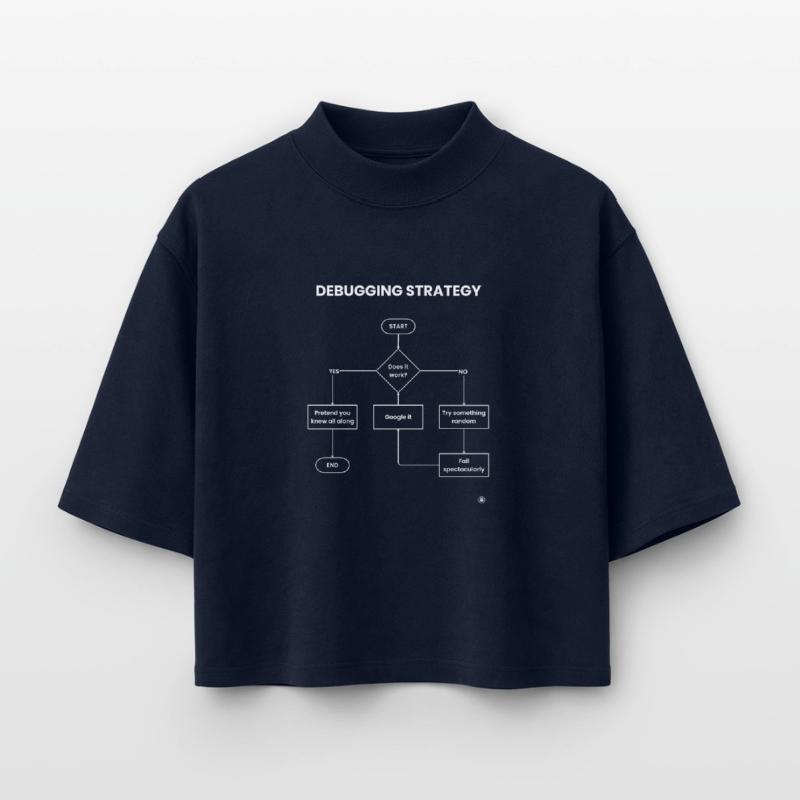 Debugging Strategy Flowchart - Does It Work Gift Boxy Women's Recycled 1/2 Sleeved T-Shirt by Stanley/Stella