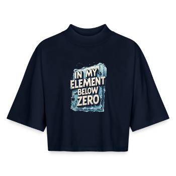 Eisangeln In My Element - Boxy Women's Recycled 1/2 Sleeved T-Shirt by Stanley/Stella - navy - Front - AI Model Female 172 light (172cm)