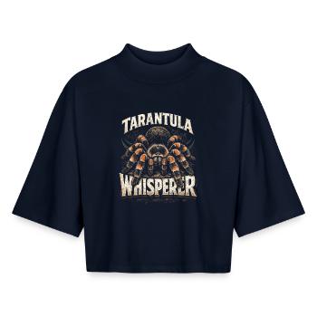 Vogelspinne Tarantula Whisperer - Boxy Frauen Recyceltes 1/2 Sleeved T-Shirt by Stanley/Stella - Navy - Vorne - AI Model Female 172 light (172cm)
