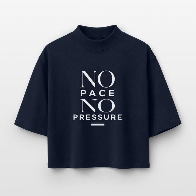 Pas de rythme, pas de pression T-shirt femme coupe boxy recyclé manches mi-longues Stanley/Stella