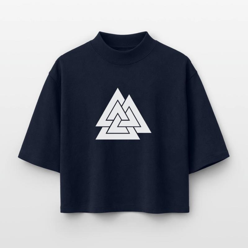 Geometric triangular nesting Boxy Women's Recycled 1/2 Sleeved T-Shirt by Stanley/Stella