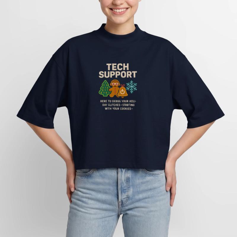 Admin Weihnachtsgeschenk IT Support Debugging Boxy Frauen Recyceltes 1/2 Sleeved T-Shirt by Stanley/Stella
