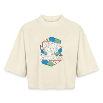 Hospital Pharmacist Mixing Meds And Inpatient - Boxy Women's Recycled 1/2 Sleeved T-Shirt by Stanley/Stella - soft Ecru - Front - AI Model Female 172 dark (172cm)