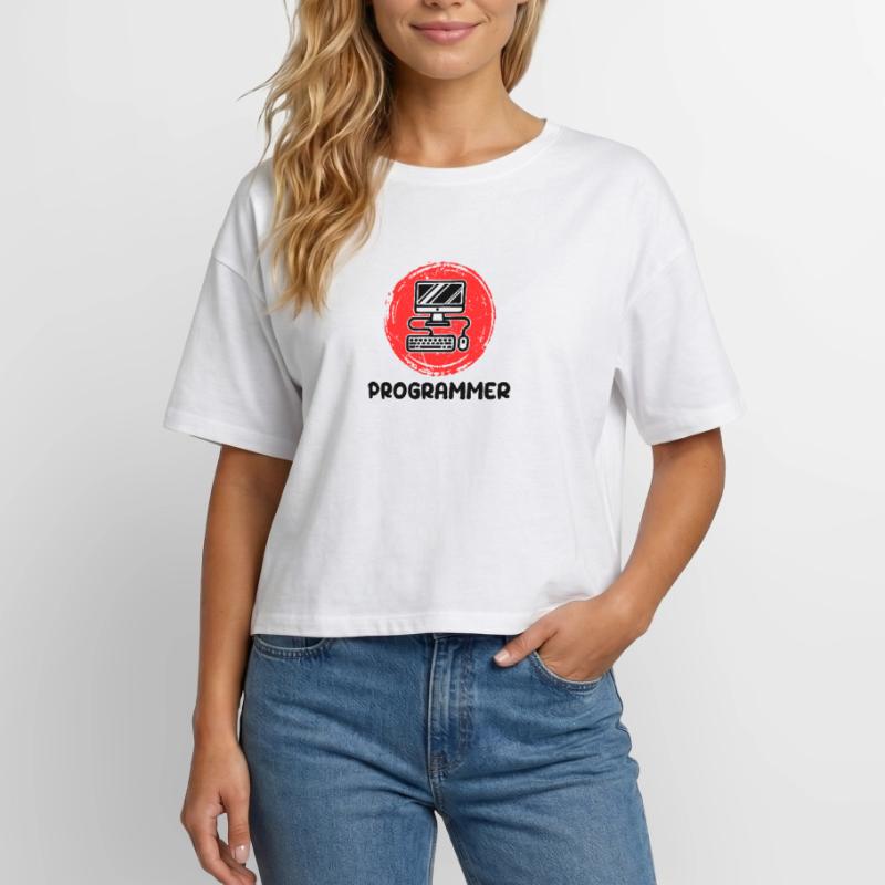 Computer Developer Programmierer Code Skripting Relaxed Fit Frauen Modal Cotton T-Shirt von Stanley/Stella