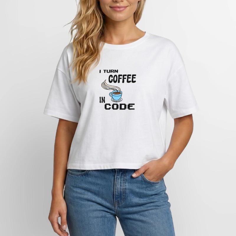 Code Programmer Scripting Statement Developer Relaxed Fit Women's Modal Cotton T-Shirt by Stanley/Stella