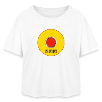 Stop for logorrheic - Relaxed Fit Women's Modal Cotton T-Shirt by Stanley/Stella - white - Front - AI Model Female 172 light (172cm)