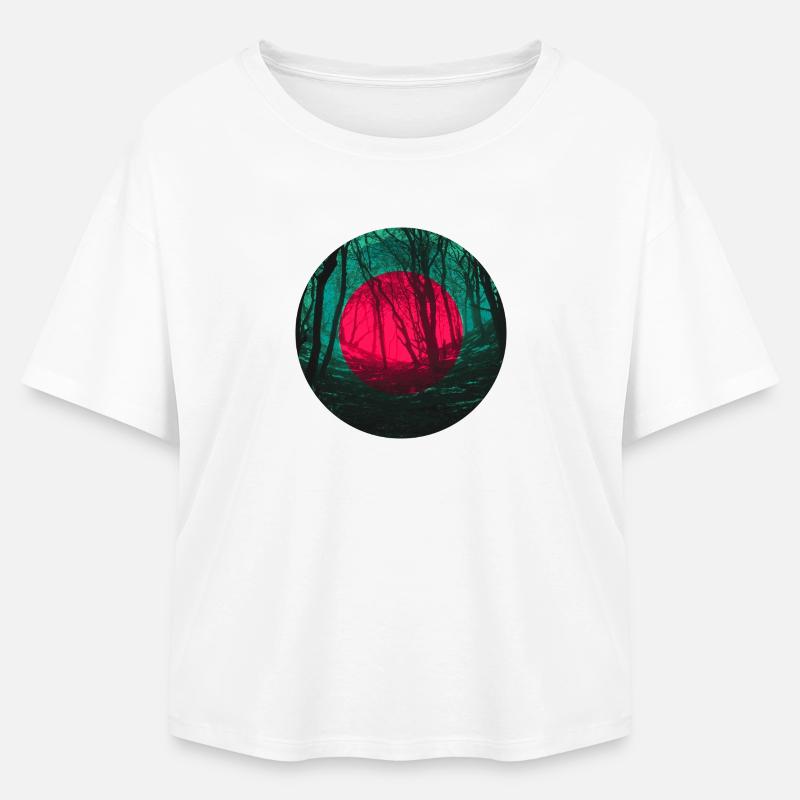 Forest eclipse - Relaxed Fit Women's Modal Cotton T-Shirt by Stanley/Stella - white