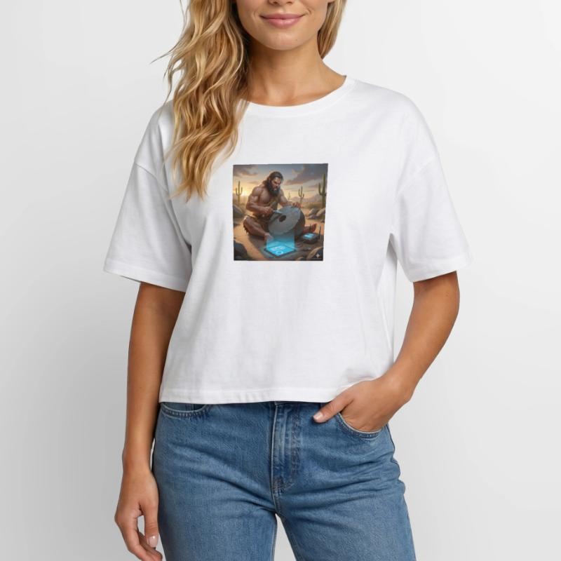 Caveman Tech Support – Das erste Tutorial Relaxed Fit Frauen Modal Cotton T-Shirt von Stanley/Stella