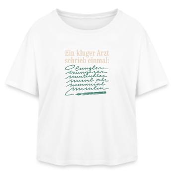 Ein Kluger Arzt Medizinstudent Praxis Ärzte Arzt - Relaxed Fit Frauen Modal Cotton T-Shirt von Stanley/Stella - Weiß - Vorne - AI Model Female 172 light (172cm)