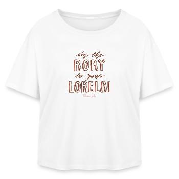 Gilmore Girls I'm The Rory To Your Lorelai Spruch - Relaxed Fit Frauen Modal Cotton T-Shirt von Stanley/Stella - Weiß - Vorne - AI Model Female 172 light (172cm)