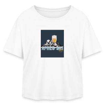 Après Ski Party – Cheers to the slopes! - Relaxed Fit Women's Modal Cotton T-Shirt by Stanley/Stella - white - Front - AI Model Female 172 light (172cm)
