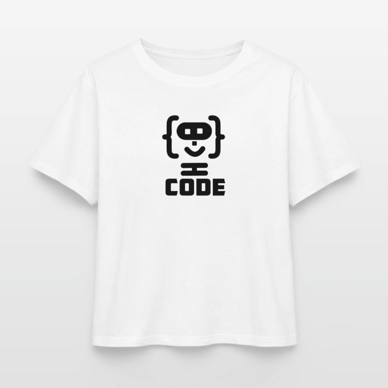Hacker-Programmierer-Code-Logo mit Text CODE Relaxed Fit Frauen Modal Cotton T-Shirt von Stanley/Stella