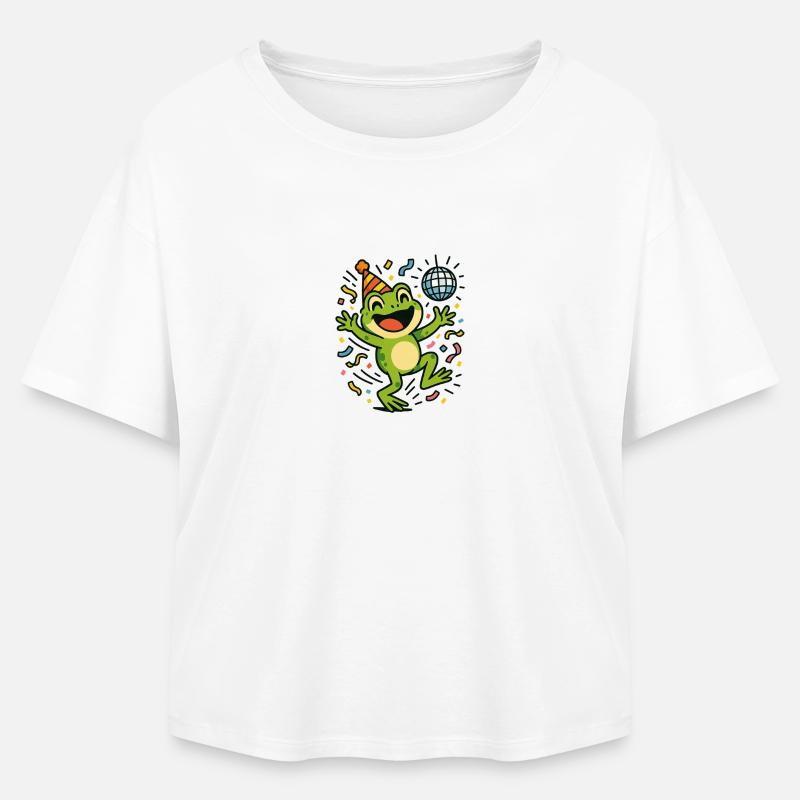 Party Frog - Relaxed Fit Women's Modal Cotton T-Shirt by Stanley/Stella - white