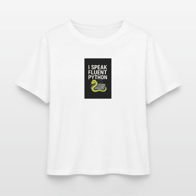 Python Coding Snake Relaxed Fit Women's Modal Cotton T-Shirt by Stanley/Stella