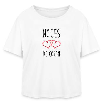 Cotton Wedding 1 Year Wedding - Relaxed Fit Women's Modal Cotton T-Shirt by Stanley/Stella - white - Front - AI Model Female 172 light (172cm)