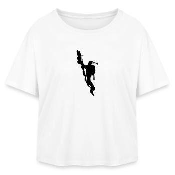 Bergsteiger - Relaxed Fit Frauen Modal Cotton T-Shirt von Stanley/Stella - Weiß - Vorne - AI Model Female 172 light (172cm)