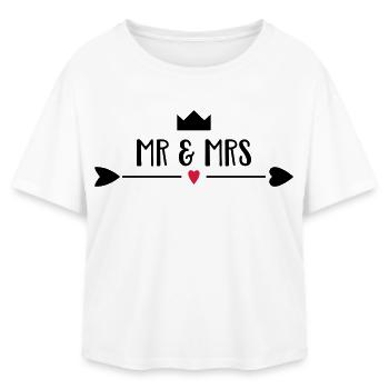 Hochzeit - Relaxed Fit Frauen Modal Cotton T-Shirt von Stanley/Stella - Weiß - Vorne - AI Model Female 172 light (172cm)