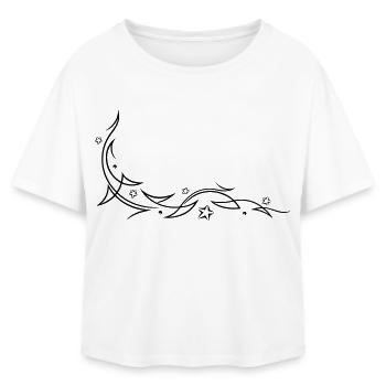 Tribal avec des étoiles - T-shirt femme coupe décontractée en coton modal Stanley/Stella - blanc - Devant - AI Model Female 172 light (172cm)