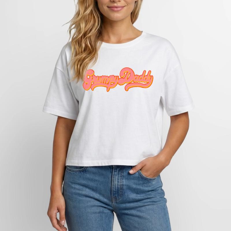 Script rétro de Grumpy Daddy - « Exploitation » en couleur T-shirt femme coupe décontractée en coton modal Stanley/Stella