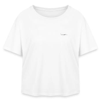 Fein gezeichnete Libelle im minimalistischen Stil - Relaxed Fit Frauen Modal Cotton T-Shirt von Stanley/Stella - Weiß - Vorne - AI Model Female 172 light (172cm)