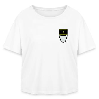 Gendarm Képi G.M. (Mobile Constable) - Relaxed Fit Frauen Modal Cotton T-Shirt von Stanley/Stella - Weiß - Vorne - AI Model Female 172 light (172cm)