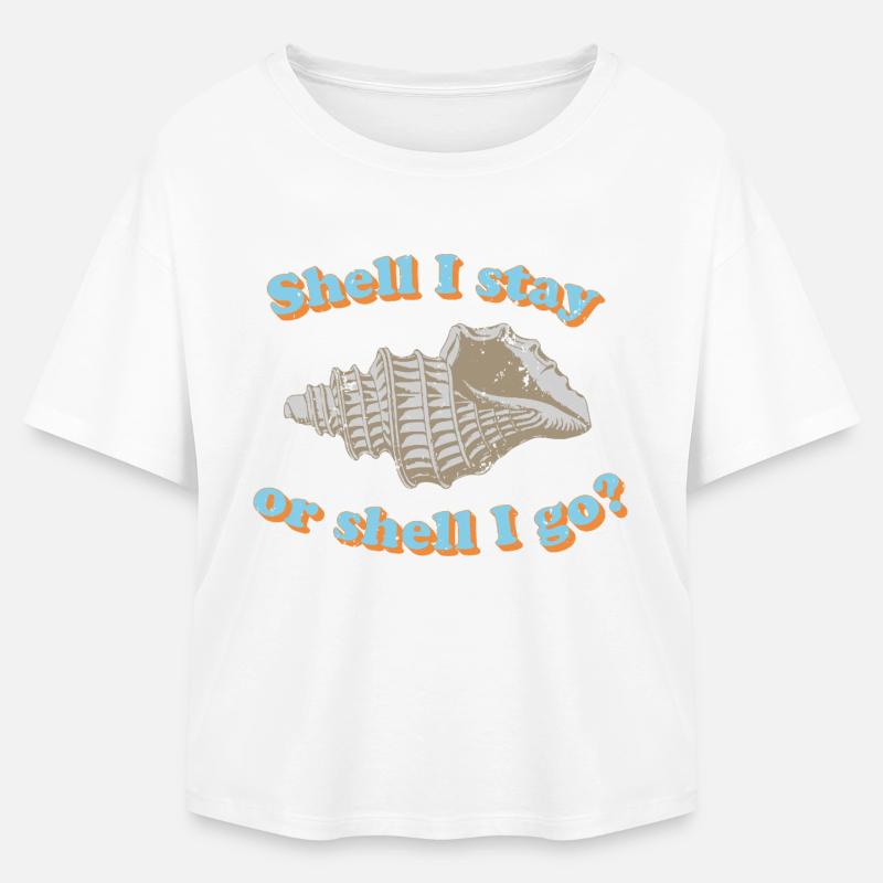 Muschel oder gehen? - Relaxed Fit Frauen Modal Cotton T-Shirt von Stanley/Stella - Weiß