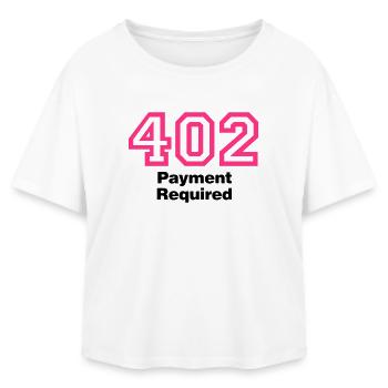 Error 402 | Fehler | Errormessage - Relaxed Fit Women's Modal Cotton T-Shirt by Stanley/Stella - white - Front - AI Model Female 172 light (172cm)