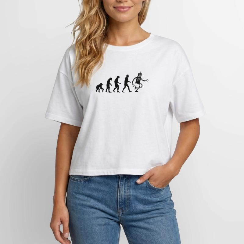 evolution robot évolution T-shirt femme coupe décontractée en coton modal Stanley/Stella