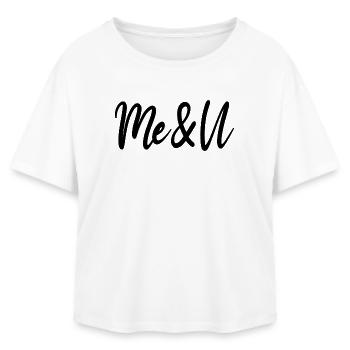 Ich und Du - Relaxed Fit Frauen Modal Cotton T-Shirt von Stanley/Stella - Weiß - Vorne - AI Model Female 172 light (172cm)
