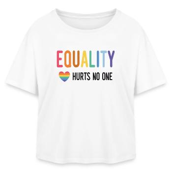LGBT Pride Month - Equality Hurts No One - Relaxed Fit Women's Modal Cotton T-Shirt by Stanley/Stella - white - Front - AI Model Female 172 light (172cm)