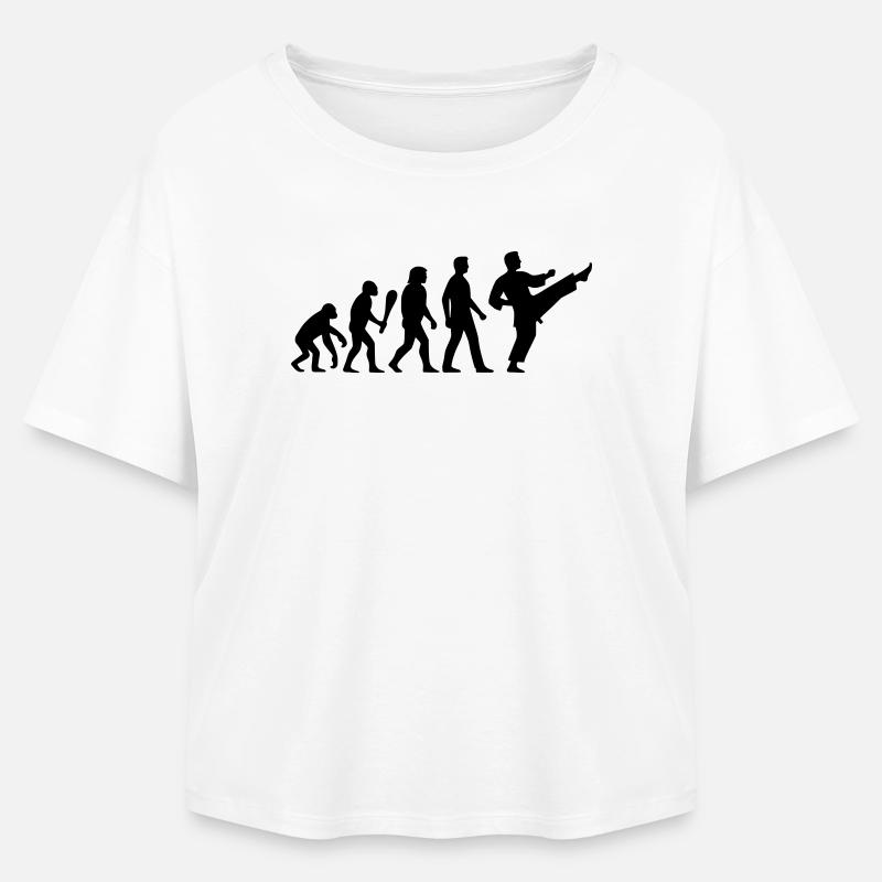 Karate Evolution - Relaxed Fit Women's Modal Cotton T-Shirt by Stanley/Stella - white