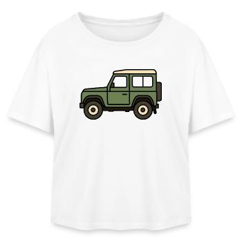 Voiture tout-terrain - T-shirt femme coupe décontractée en coton modal Stanley/Stella - blanc - Devant - AI Model Female 172 light (172cm)