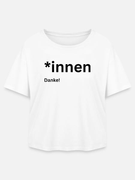 Pro Gendern - Relaxed Fit Frauen Modal Cotton T-Shirt von Stanley/Stella - Weiß