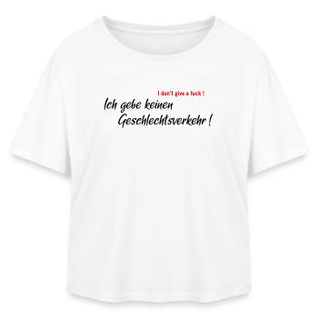 Ich gebe keinen Geschlechtsverkehr - Relaxed Fit Frauen Modal Cotton T-Shirt von Stanley/Stella - Weiß - Vorne - AI Model Female 172 light (172cm)